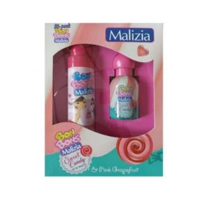 Детски комплект Malizia Bon Bons Pinky Детски дезодорант 75 мл +Детска тоалетна вода Sweet Candy 50 мл