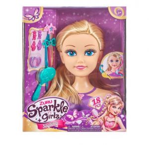 Sparkle Girlz Модел за прически с цветни кичури 10097