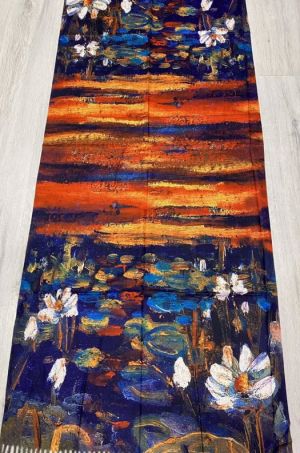 Кашмирен шал - картина "Water Lillies"