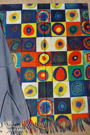 Кашмирен шал - картина "Concentric circles"