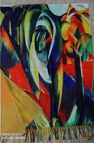 Кашмирен шал - картина "The mandrill"