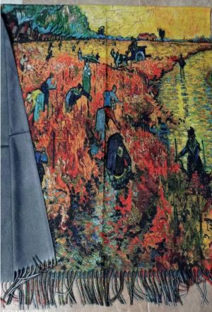 Кашмирен шал - картина "The Red Vineyard"
