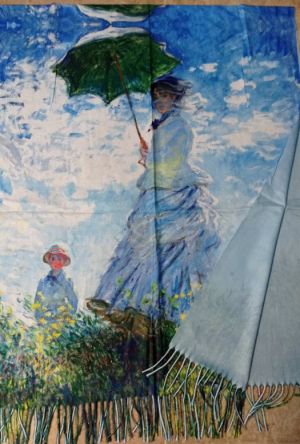 Кашмирен шал - картина "Woman with a Parasol"