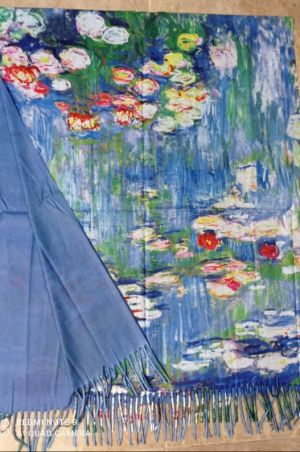 Кашмирен шал - картина "Water Flowers"