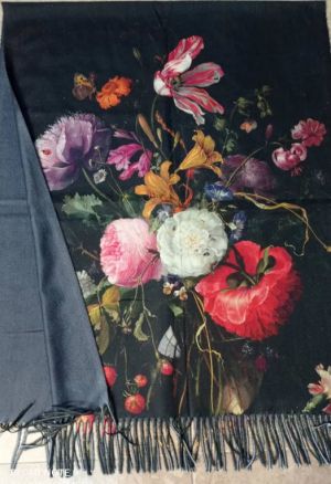 Кашмирен шал - картина "Diverse flowers"