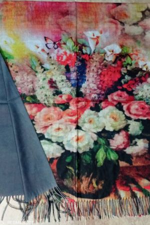 Кашмирен шал - картина "The bouquet"