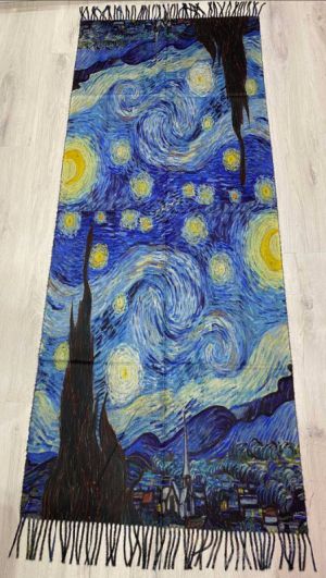 Кашмирен шал - картина "The Starry Night"
