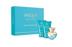 Versace Dylan Turquoise set Pour Femme комплект EDT 50ml + Shower Gel 50ml +Body Gel 50ml