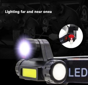 LED челник фенер за глава акумолатерен , риболов туризъм къмпинг