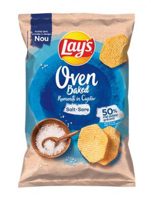 Lay’s Картофен Печен чипс Сол 24 броя в кашон * 125 грама