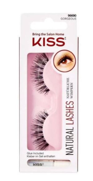 Kiss Natural Lashes False Gorgeous  KEH04C Изкуствени мигли от естествен косъм
