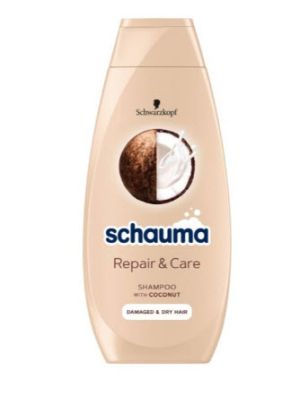 Schauma Repair & Care Shampoo with Coconut Шампоан за увредена и суха коса 400мл..
