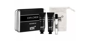 Mont Blanc Explorer Discovery Kit  Eau de Parfum 7,5 мл + Душ гел  30 мл + Афтършейв балсам 30 мл Комплект за мъже 