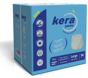 Памперс пелени-гащи за възрастни Kera, размер L /100-145 см/, 14 бр .