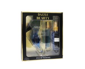 Дамски комплект MB PARFUMS Dazzle Beauty   EDP 50 ml + Mist 50 ml + 15 ml Roller Ball