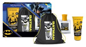 Детски комплект за момче Batman Шампоан за коса и тяло 100 мл + Тоалетна вода 50 мл + Batman Раничка