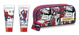 Детски комплект Spiderman Шампоан за коса 100 мл + Душ-гел 100 мл + Несесер
