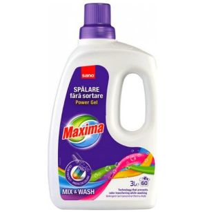 Sano Maxima Mix & Wash Tечен препарат за цветно пране 60 Изпирания 3 л.