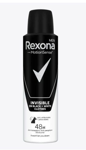 Rexona Invisible Black and White Дезодорант 150мл