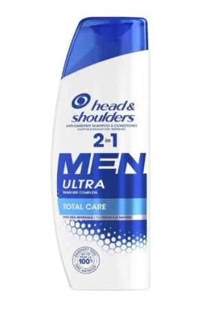 Head & Shoulders - Men ultra total care 2 in 1 Шампоан против пърхот за мъже с концентрирани овлажнители 330мл.