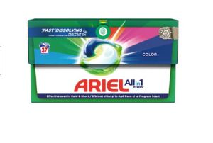 Ariel All in 1 Color Гел капсули за цветно пране 37 броя капсули x19.7 грама