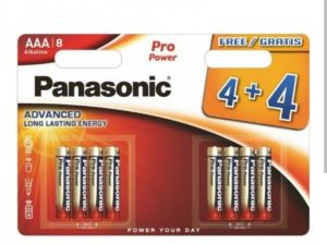 Panasonic Алкални батерии ААА 4+4