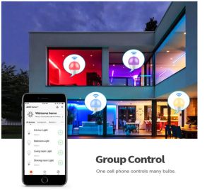 RGB LED ЛАМПА , КРУШКА GU10 Tuya WiFi Smart LED крушка Bluetooth димируеми лампи Smart Life App Control