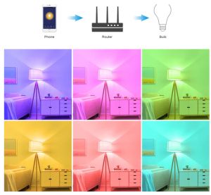 RGB LED ЛАМПА , КРУШКА GU10 Tuya WiFi Smart LED крушка Bluetooth димируеми лампи Smart Life App Control