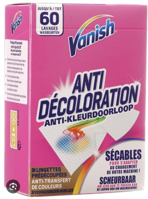 Vanish Anti Decoloration Цветоулавящи кърпички 60 бр.