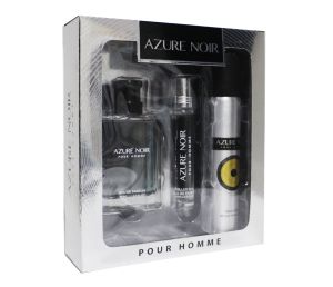 Мъжки комплект MB PARFUMS Azure Noir EDP 50 ml + Mist 50 ml + 15 ml Roller Ball