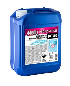 Medix Professional DISINFECTING SANITARY GEL CLEANER DC 300 Дезинфекциращ гел за санитарни помещения 5 л.