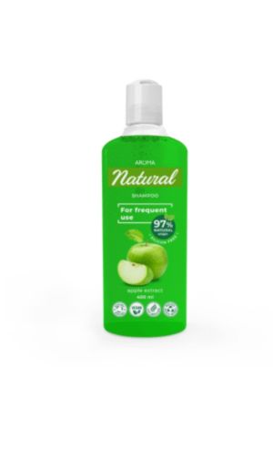 Aroma Natural Green Apple Шампоан съз зелена ябълка  за честа употреба 400 мл