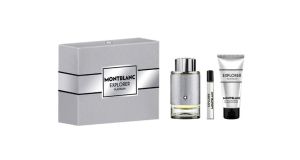 Mont Blanc Explorer Platinum Комплект за мъже EDP 100 мл + Душ - гел 100 мл +  EDP 15 мл