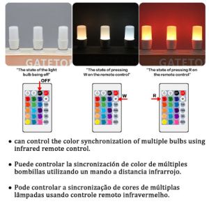 RGB LED КРУШКА С ДИСТАНЦИОННО УПРАВЛЕНИЕ E14 6W - 220 V 6000К