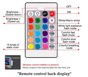 RGB LED КРУШКА С ДИСТАНЦИОННО УПРАВЛЕНИЕ E14 6W - 220 V 6000К