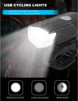 Велосипедна светлина USB LED акумулаторен комплект MTB шосеен велосипед преден заден фар лампа фенерче велосипедна светлина аксесоари за колоездене