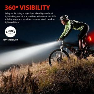 Велосипедна светлина USB LED акумулаторен комплект MTB шосеен велосипед преден заден фар лампа фенерче велосипедна светлина аксесоари за колоездене