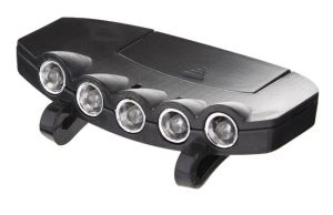   Външни LED челници 5 LED ултра ярки светлини с щипка за шапка, мигаща / постоянно светеща нощ, удобна риболовна светлина, фенер за глава