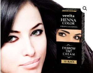 Venita Крем боя за оцветяване на вежди черна  1,0 15 ml боя за вежди  комплект 