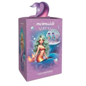 Комплект Disney Mermaids Serene Русалки - Душ пяна 300 мл + Шампоан 2 в 1 300 мл + Аксесоари за коса