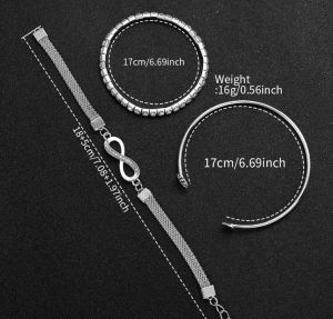 Комплект  Дамски Часовник и 3 гривни