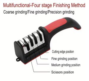  Професионално точило за ножове ножици 4 в 1 Инструменти за заточване на  диамантен керамичен камък  Messenslijper точило