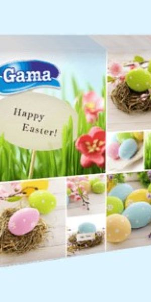 Великденски салфетки Gama Lux - 20 броя, 33 см