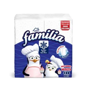 Familia - Сгънати салфетки, 100 броя
