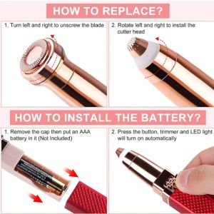 Електрически Тример за лице Епилатор за лице и вежди 2 в 1