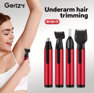 Универсален дамски електрически тример  комплект 4 в 1 за обезкосмяване