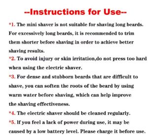 Мини електрическа самобръсначка