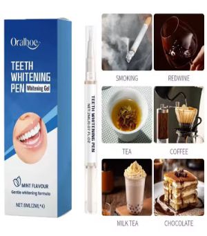Писалка за избелване на зъби Oralhoe , гел за избелване на зъби, избелващ гел, премахва петна, хигиена на устната кухина