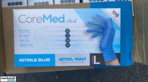Нитрилни медицински ръкавици без пудра 100 бр. размер L сини