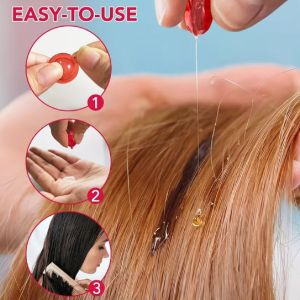 Серум за коса Hair Treatment Serum - без изплакване с масла от арган, макадамия и авокадо - витамини A, E, Pro B5 - балсам за жени и мъже 40 капсули